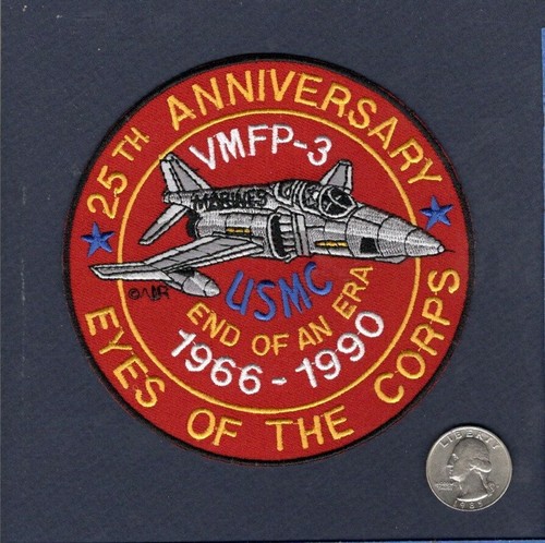 VMFP-3 Eyes Of The Corps 1966 1990 RF-4 F-4 PHANTOM USMC Squadron Patch ...
