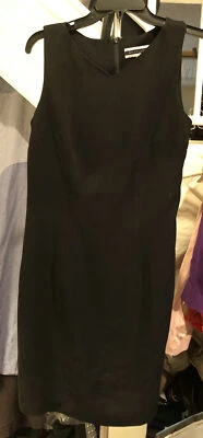 Vestido Amanda Smith Negro Talla 8 Midi Cremallera Sin Mangas Foto 1 de 4