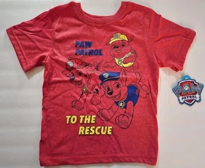 Nickelodeon PAW Patrol Toddler T-Shirt BNWT Red sz. 5/6 - Picture 1 of 4