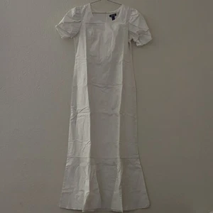 Maxi vestido de algodón blanco Lands' End para mujer talla S nuevo sin etiquetas - Imagen 1 de 6