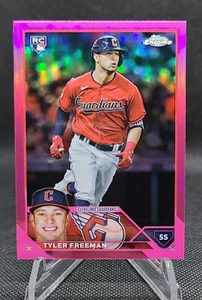 2023 TOPPS RIFRATTORE CROMATO ROSA ROOKIE TYLER FREEMAN RC #16 GUARDIANS - Foto 1 di 2
