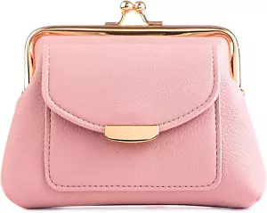 Coin Purse With Credit Card Slot Kiss Lock Coin Purse for Women Large Capacit... - Picture 1 of 7