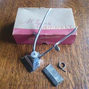 Vintage Burman No000 Hair Clippers Hand Original Box Birmingham England Barber - Picture 1 of 10