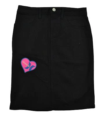 Черная эластичная юбка-карандаш Hurley ASHLEY с разрезом на спине для подростков  - Изображение 1 из 3