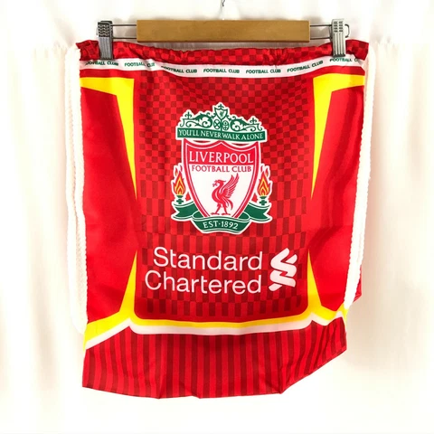 Liverpool FC Gym Bag Cinch Football Soccer Drawstring Backpack Athletic Cover