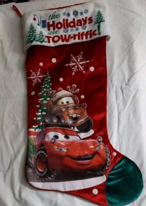 Kinder Pixar Cars Mater & Lightening McQueen Weihnachten Urlaub Strumpf XL 41" - Bild 1 von 3