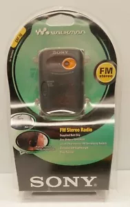 Radio estéreo FM Walkman SRF-56 de colección Sony con clip para cinturón - NUEVO STOCK ANTIGUO c.2001 - Imagen 1 de 6