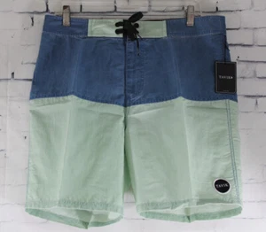 Tavik Men's Rico Boardshorts Board Shorts, Size 32, Mist Blue Green New - Picture 1 of 2