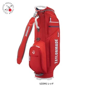 TaylorMade Golf Cart Caddy Bag Graphic Logo UN056 9.5x47" Lightweight 2024 Red - Picture 1 of 6