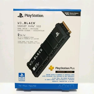 WD_BLACK SN850P 2TB M.2 2280 NVMe PCIe SSD w/ Heatsink for PS5 WDBBYV0020BNC New - Photo 1/4