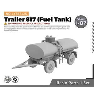 HO Scale 1/87 Trailer 817 (Fuel Tank) Railroads Display Diorama Scenery - Picture 1 of 3