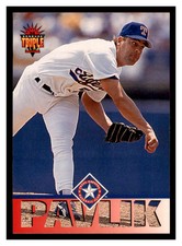 1994 Triple Play #198 ROGER PAVLIK Texas Rangers ~B3DD
