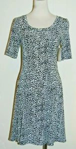NWT NEW Karen Kane Black White Animal Print Rosewater Pencil Sleeve Dress XS - Picture 1 of 3