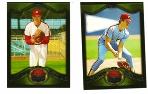 STEVE CARLTON & MIKE SCHMIDT PHILLIES 2009 TOPPS "LEGENDS OF THE GAME" CARDS - Picture 1 of 2