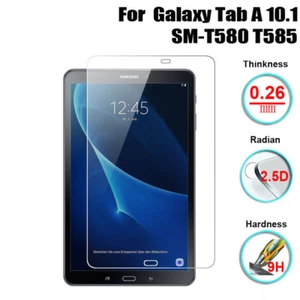 For Samsung Galaxy Tab A6 10.1 in T580 T585 9H Tempered Glass Screen Protector - Picture 1 of 12