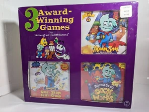 Rare 3 Award Winning Games Humongous Entertainment Pajama Sam Original Box NEW - Picture 1 of 6