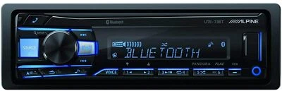 Alpine UTE-73BT, Single-DIN Car Digital Media Audio Stereo Bluetooth, USB MP3 - Image 1 of 4