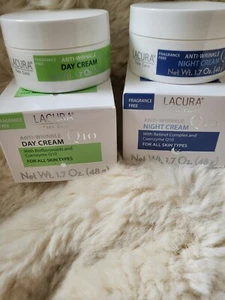 LACURA Q10 Night Cream / Day Cream Combo (Anti-Wrinkle) FACE CARE CLEARANCE - Picture 1 of 2