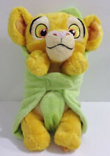 10" Disney Babies The Lion King Plush Simba With Leaf Blanket Toy Animal C20