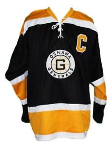Dowolny numer imienia Oshawa Generals retro niestandardowa koszulka hokejowa Orr czarna