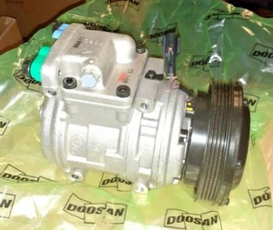 AC Compressor w/Clutch for Doosan Daewoo Moxy Solar 2208-6013B 2208-6013A - Picture 1 of 3