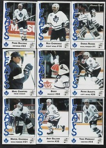 1993/94 AHL St.John's Maple Leafs Team Issued Set Bialowas/Crawford/Sullivan