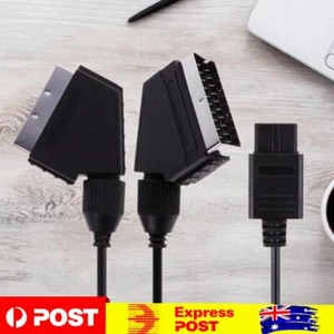 RGB Video AV A/V TV Scart Plug Cable for Nintendo SNES Gamecube and N64 Console - Picture 1 of 5