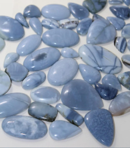 Natural Blue Opal Cabochon Polished Lot For Jewelry Making Low Price Lot.