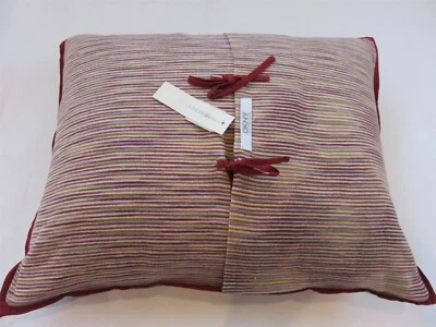 DKNY Play Space Dyed Knit Pink  Stripe Deco pillow NWT  - Image 1 of 4