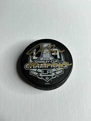 Jonathan Quick Signed 2014 SC Finals Hockey Puck Kings '2012 Conn Smythe' PSA - Imagem 1 de 2