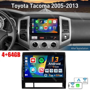 ANDROID 13.0 PARA 2005-2013 TOYOTA TACOMA ESTÉREO COCHE APPLE CARPLAY RADIO GPS WIFI - Imagen 1 de 13