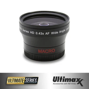 ULTIMAXX 0.43x 37mm Wide Angle Lens With Macro - Brand New - Picture 1 of 2