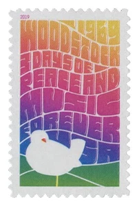2019 Woodstock Forever US Briefmarke Scott #5409 postfrisch - Bild 1 von 1