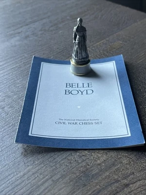 Franklin Mint Guerra Civil Edición Gettysburg Ajedrez Reina Pieza - Belle Boyd Foto 1 de 4