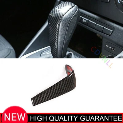 For BMW 1 Series E81 2007-2011 Carbon Fiber Middle Console Gear Shift Knob Trim - Image 1 of 4