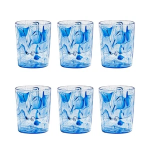 Aegean Swirl Premium Acrylic Drinkware Tumbler/Old Fashioned Glass, Indoor/Ou... - Picture 1 of 7