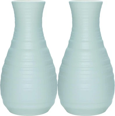 2 Pack Composite Plastics Flower Vase Unbreakable Ceramic Look Vase for Home ... - Image 1 of 4
