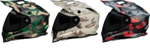 Casco Camuflado Gama Z1R Doble Deportivo Elige Talla/Color NUEVO - Imagen 1 de 4