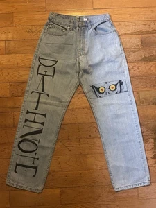 Custom Death Note Ryuk Hand Painted Anime Jeans 32x30 Covington Denim Art - Bild 1 von 10