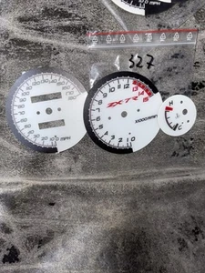 Kawasaki ZX-7R 1996-2001 MPH Aftermarket Instrument Cluster White Gauge Faces - Picture 1 of 2