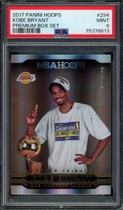 2017 Hoops #294 KOBE BRYANT Premium Box Set Silver #/199 PSA 9 Mint Lakers - Picture 1 of 2