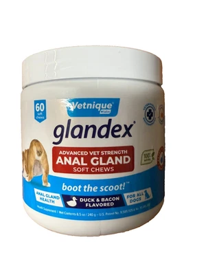 Glandex Advanced Vet Strength Anal Gland Supports Digestive Soft Chews Dogs 60ct
