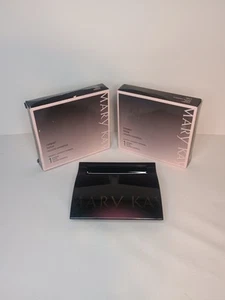 Lot Of 2 New In Box Mary Kay Black Magnetic Mirrored Compact #017362  - Picture 1 of 1
