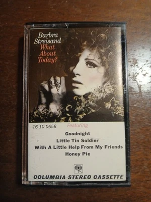 BARBRA STREISAND What About Today Vintage Paper Label Cassette Columbia Records  - Image 1 of 4