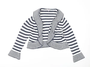 Per Una Women's Multicoloured Striped Open Front Cardigan L - Picture 1 of 12