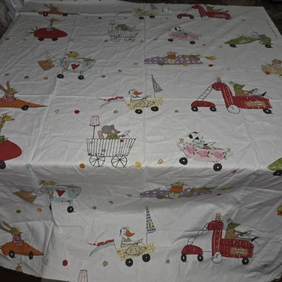 IKEA Fabler by Silke Leffler Fabric Whimsical Animals Children Baby 48"x54" - Image 1 of 4