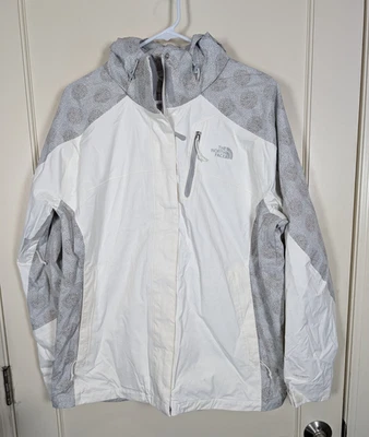 Chaqueta de lluvia The North Face Dryvent para mujer talla: XL gris blanco senderismo al aire libre Foto 1 de 4