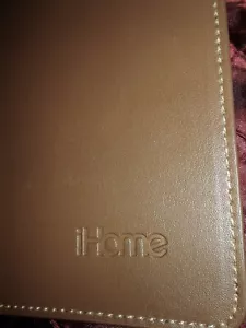 Tech Accessory Tablet Cover iHome Brand Logo Brown Leather Fold Protective Case - Picture 1 of 9