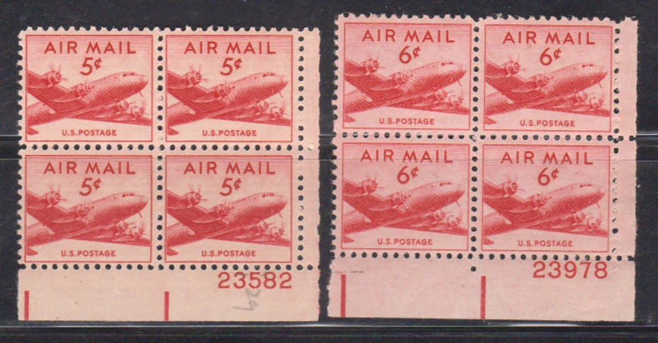 UNITED STATES USA - 1947 SEMI POSTAL STAMPS SCOTT#C38-C39 BLK-4 - 2V MINT NH - Image 1 of 1
