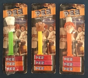 PEZ Menge 3 Ratatouille Pez Spender Emile Skinner Linguini Neu in Verpackung Neu - Bild 1 von 6